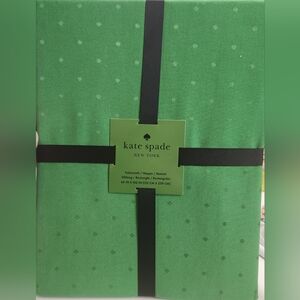Kate Spade Bright Green with Subtle Polka Dots Tablecloth 60"x102" Rectangle/Obl